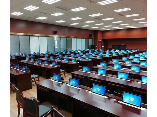 電動升降式電腦桌（超薄含屏案例）