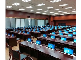 電動升降式電腦桌（超薄含屏案例）
