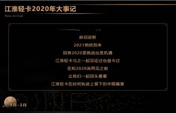 【有大事】歡迎檢閱！2020江淮輕卡大事記 